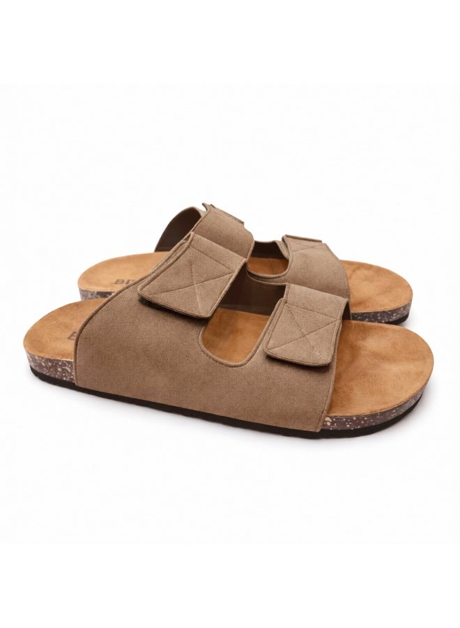 Stylish men's slippers with a modern and comfortable design – genuine leather and non-slip orthopedic sole, available in various sizes and colors. - Image 5